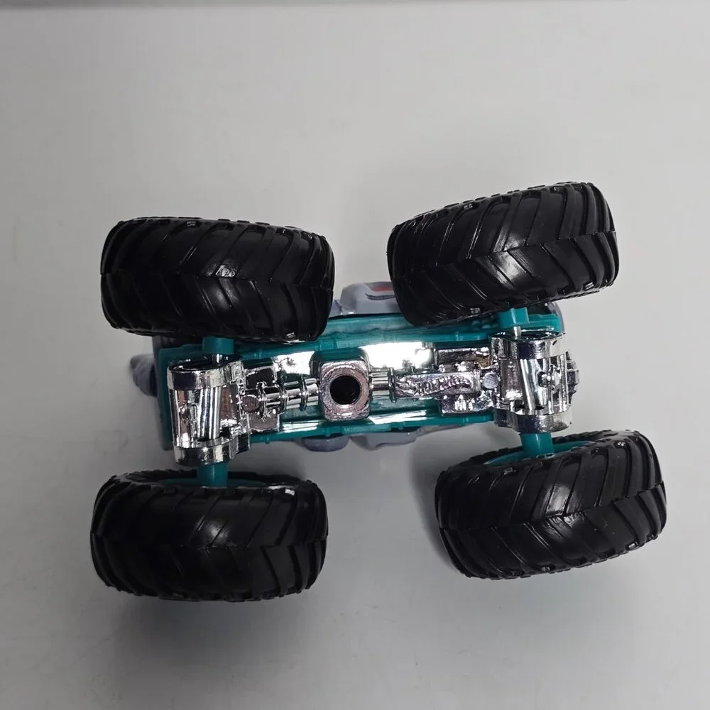 2 Hot Wheels Mega Wrex Monster Jam Trucks Lot Dinosaur 1:64 Blue Diecast
